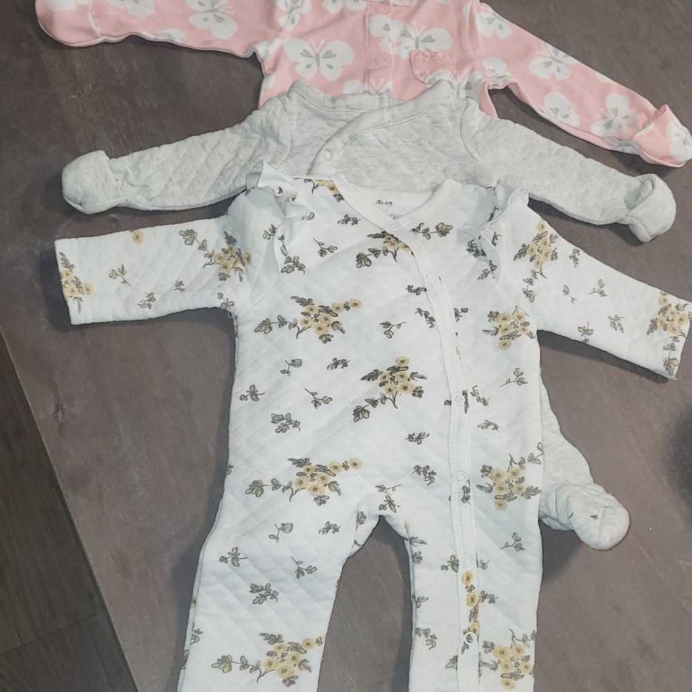 Floral and Quilted Infant Sleepwear